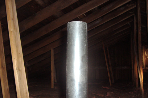 Attic home inspection