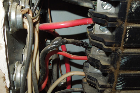 Residential inspection electrical overheating problem