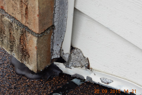 Residential inspection - flashing problem